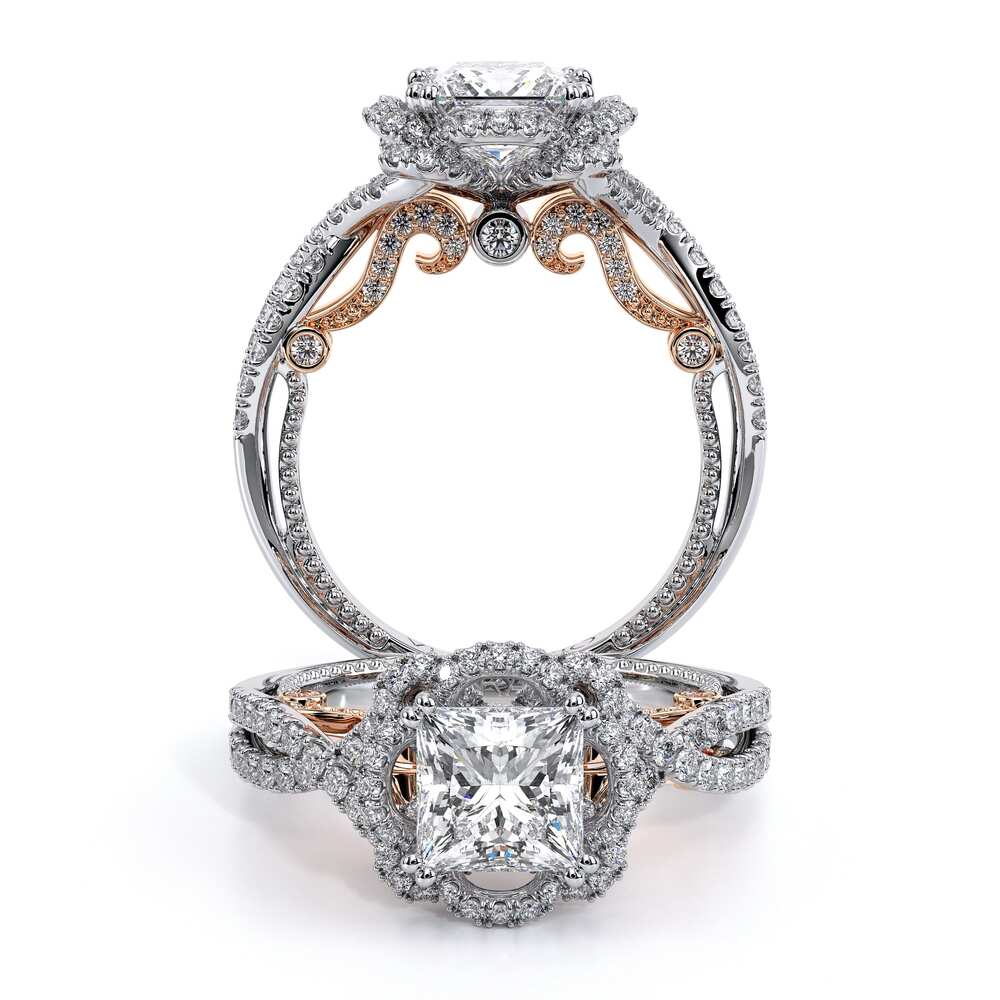 Verragio Halo Princess Engagement Ring