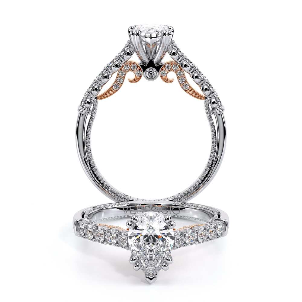 Verragio Pave Pear Engagement Ring
