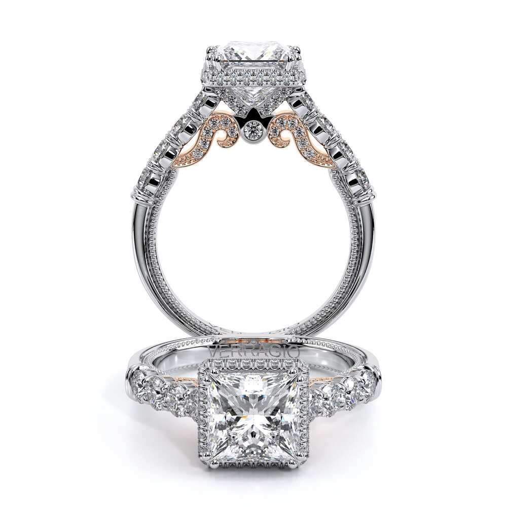 Verragio Halo Princess Engagement Ring