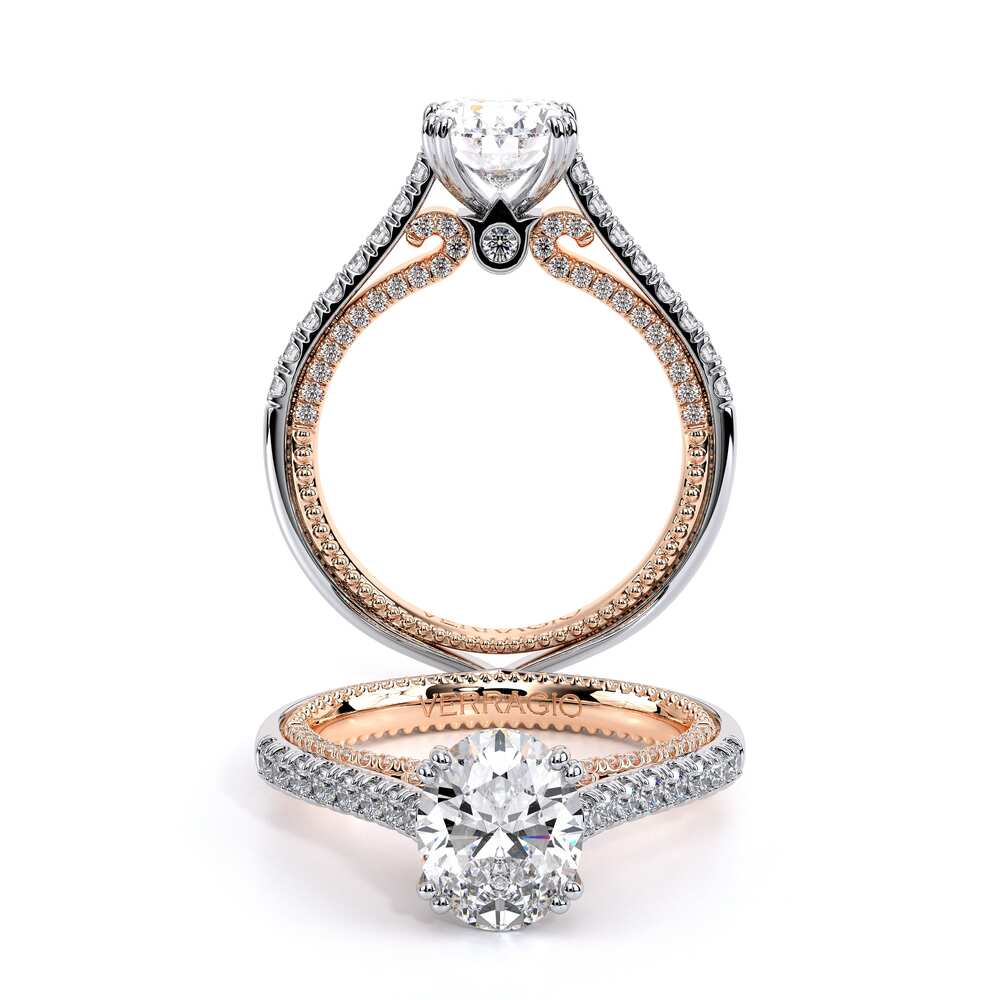 Verragio Pave Oval Engagement Ring