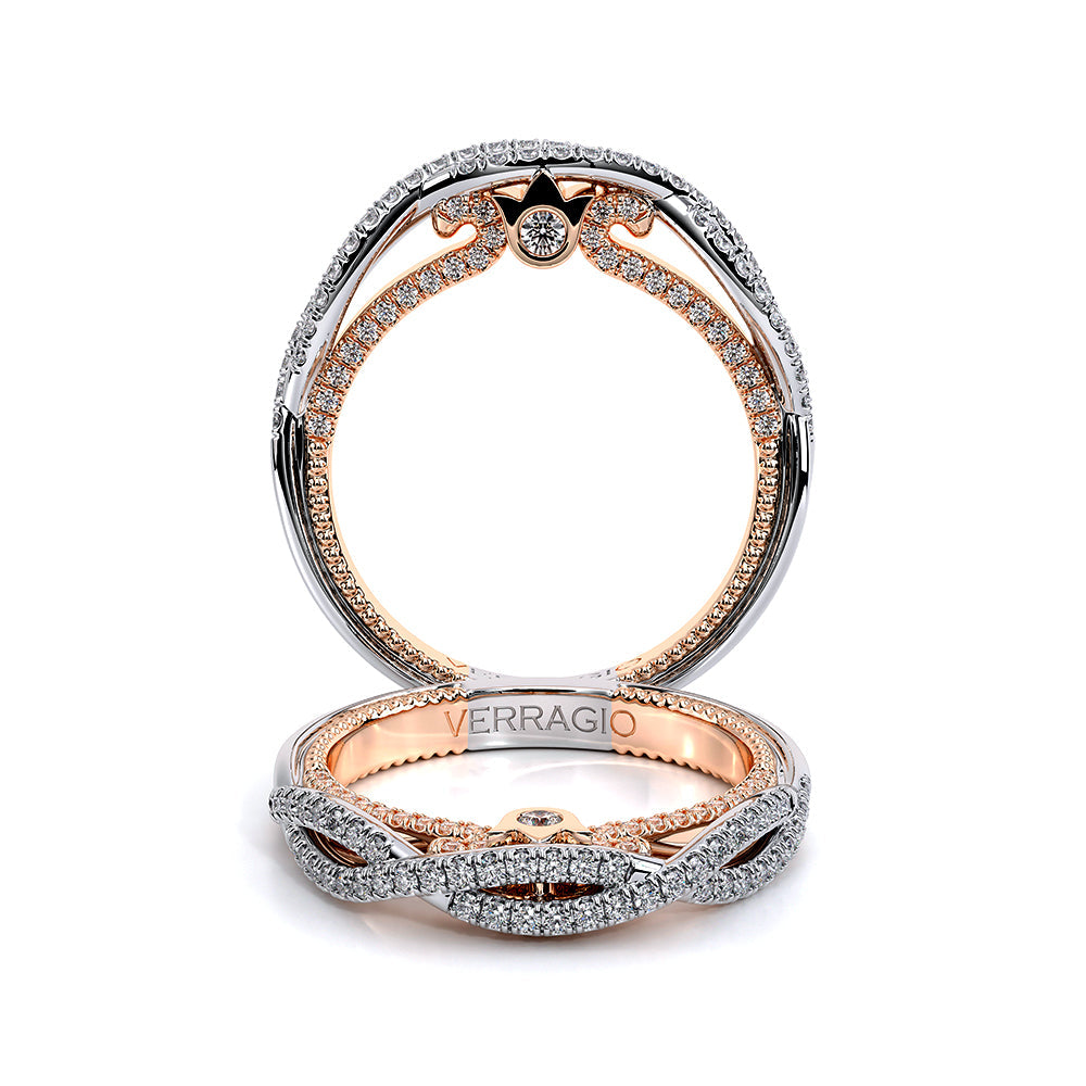 Verragio Halo Round Wedding Band