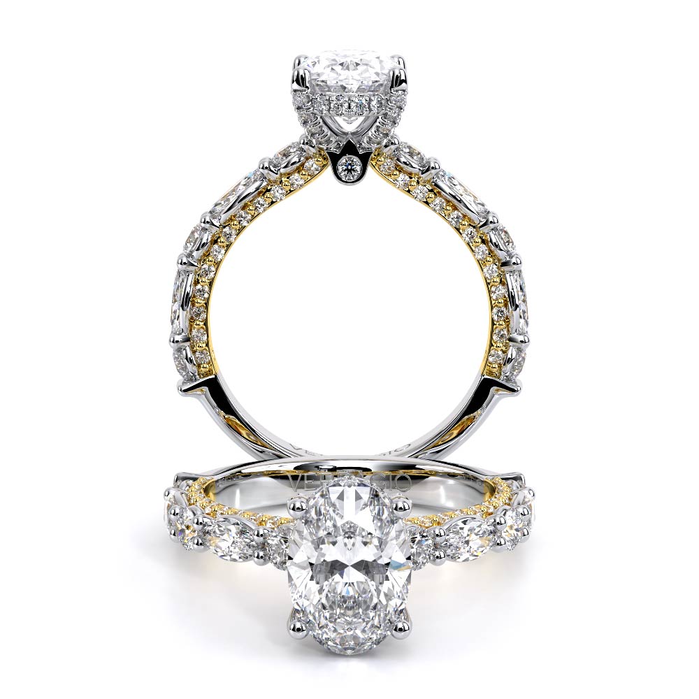 Verragio Pave Oval Engagement Ring