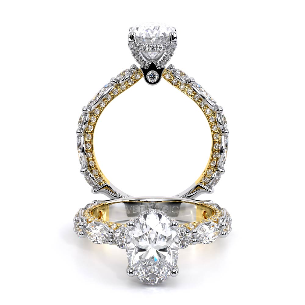 Verragio Pave Oval Engagement Ring