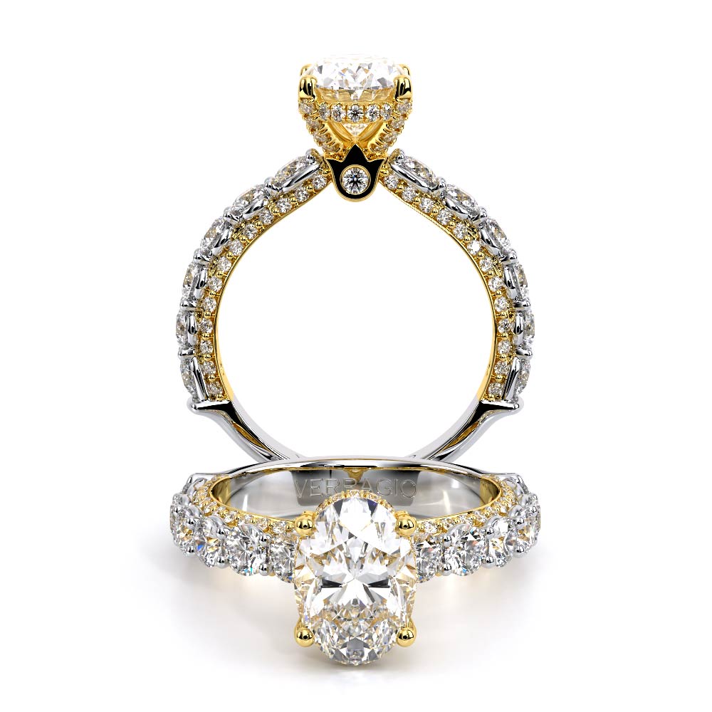 Verragio Pave Oval Engagement Ring