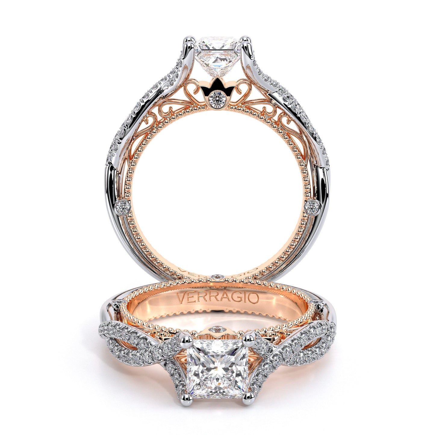 Verragio Vintage Princess Engagement Ring