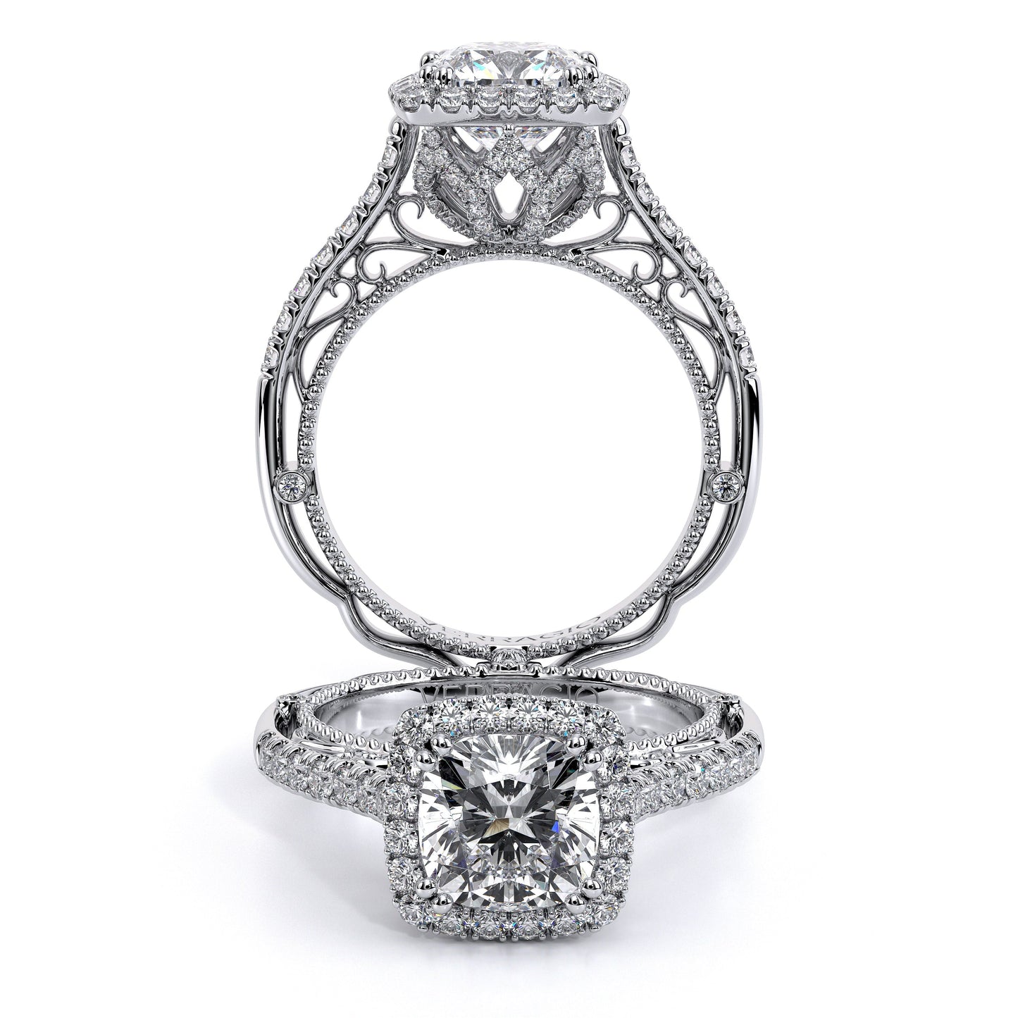 Verragio Halo Cushion Engagement Ring
