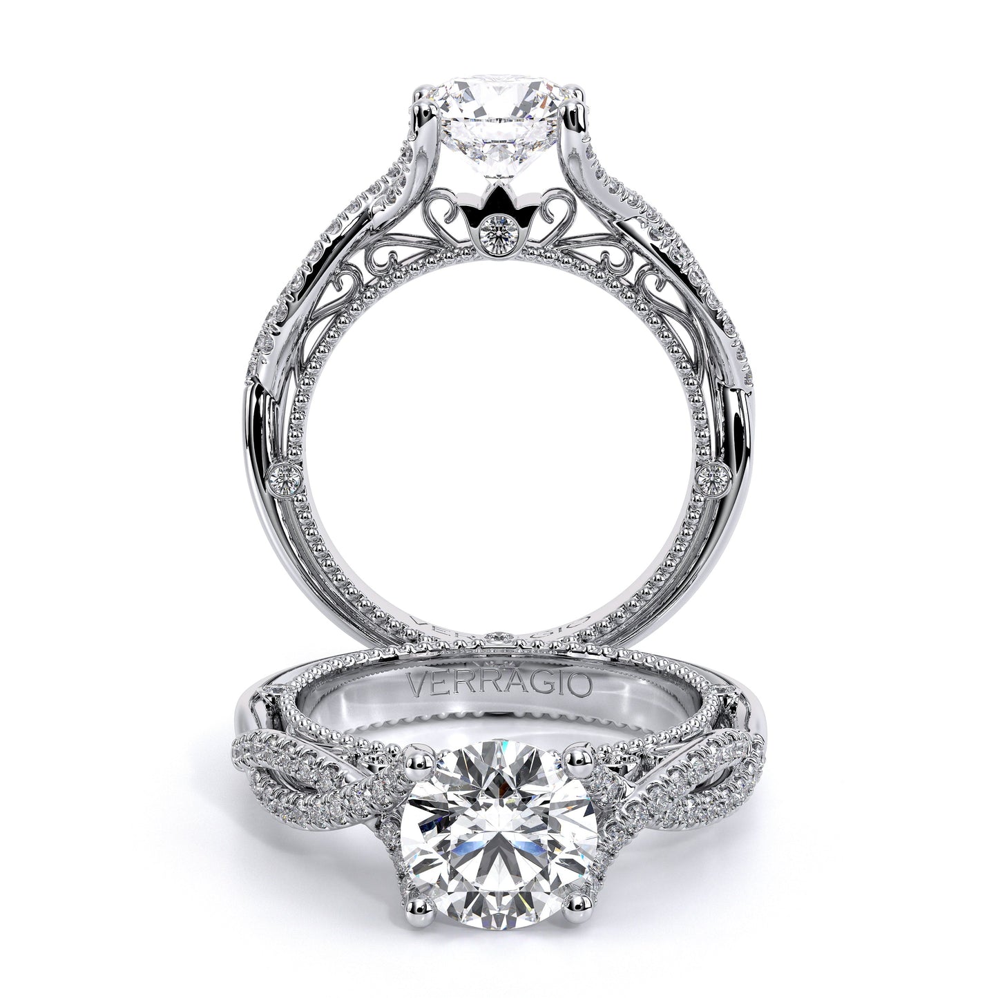 Verragio Vintage Round Engagement Ring