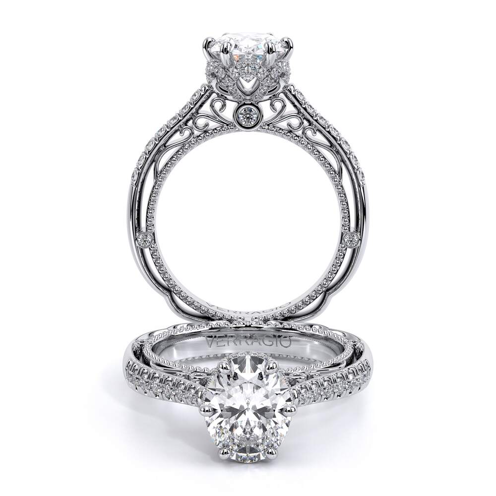 Verragio Pave Oval Engagement Ring