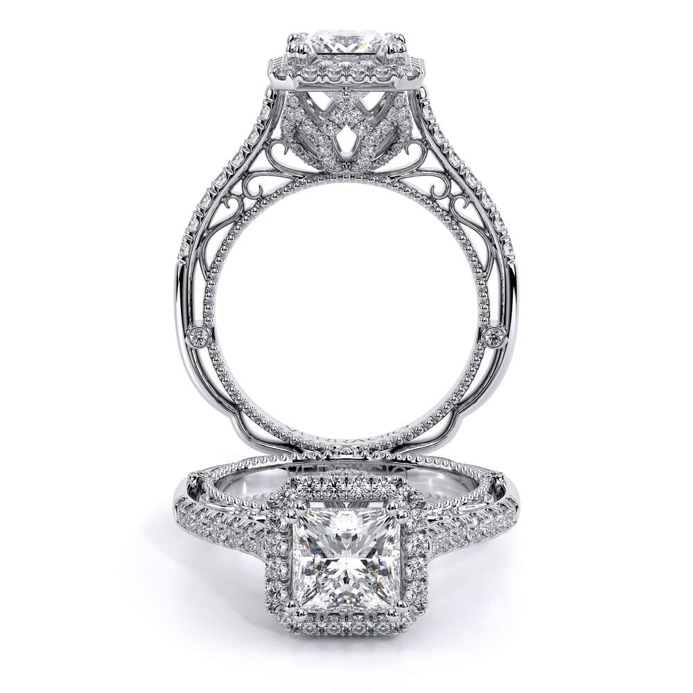 Verragio Halo Princess Engagement Ring
