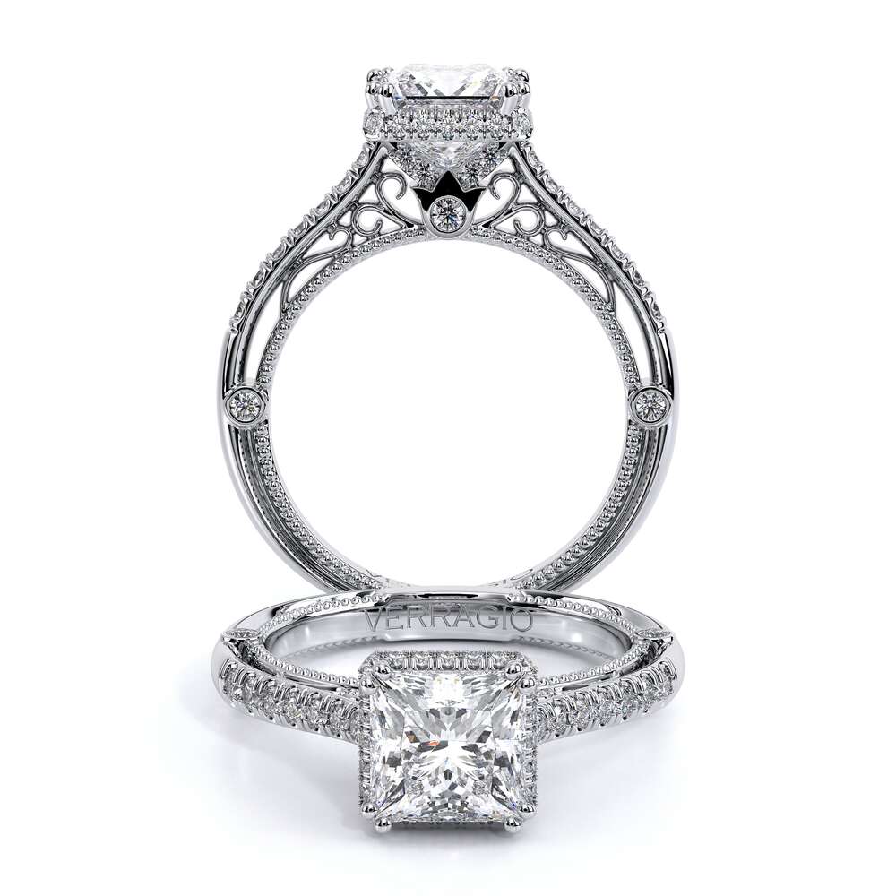 Verragio Halo Princess Engagement Ring