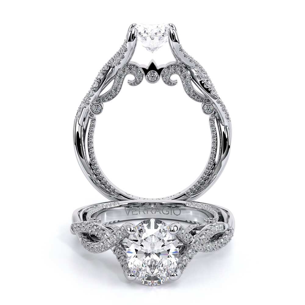 Verragio Pave Oval Engagement Ring
