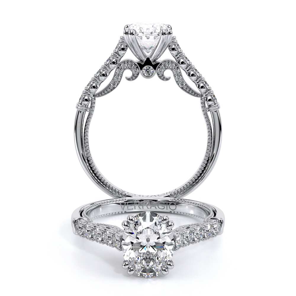 Verragio Pave Oval Engagement Ring