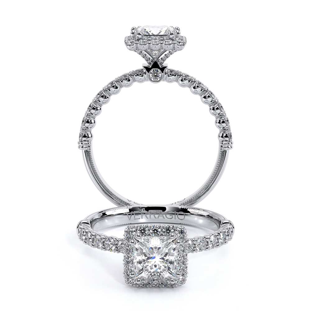 Verragio Halo Princess Engagement Ring