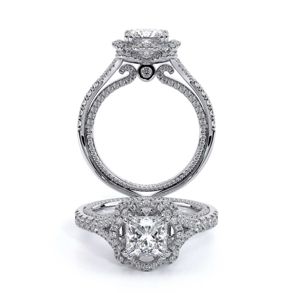 Verragio Halo Princess Engagement Ring