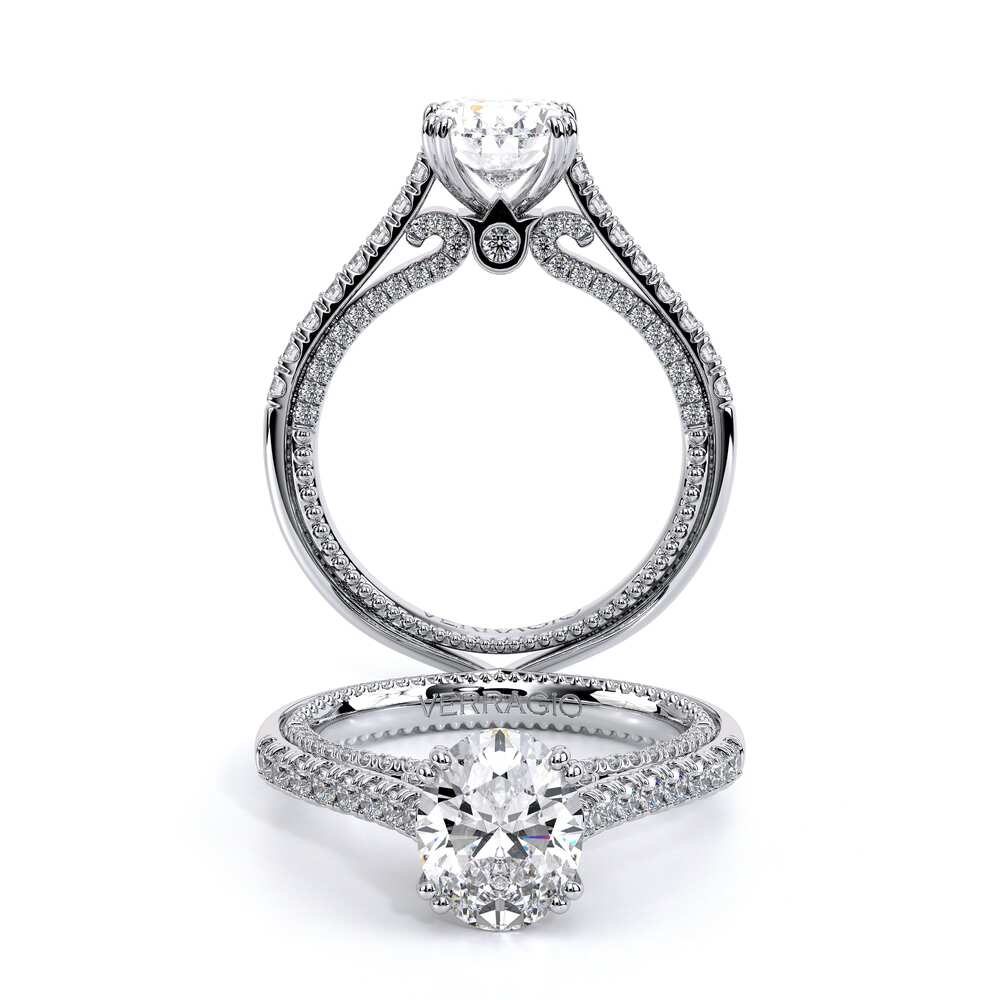 Verragio Pave Oval Engagement Ring