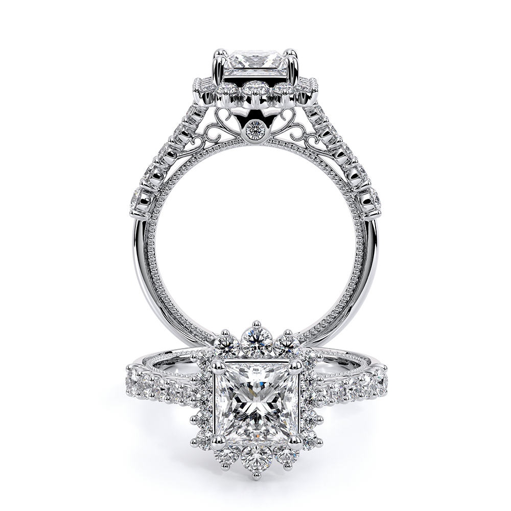 Verragio Halo Princess Engagement Ring