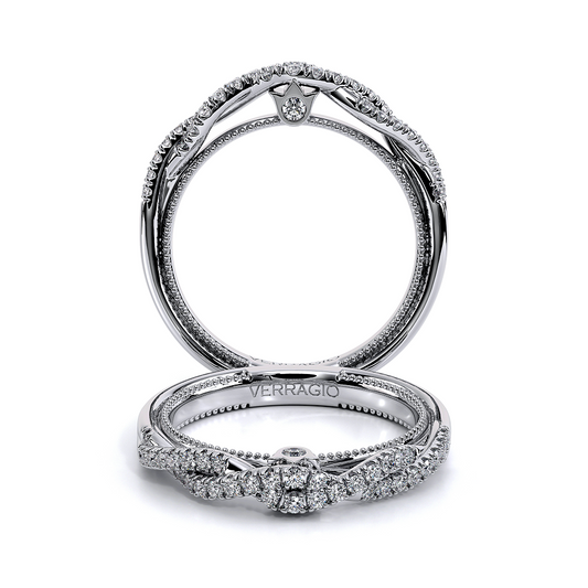 Verragio Halo Round Wedding Band
