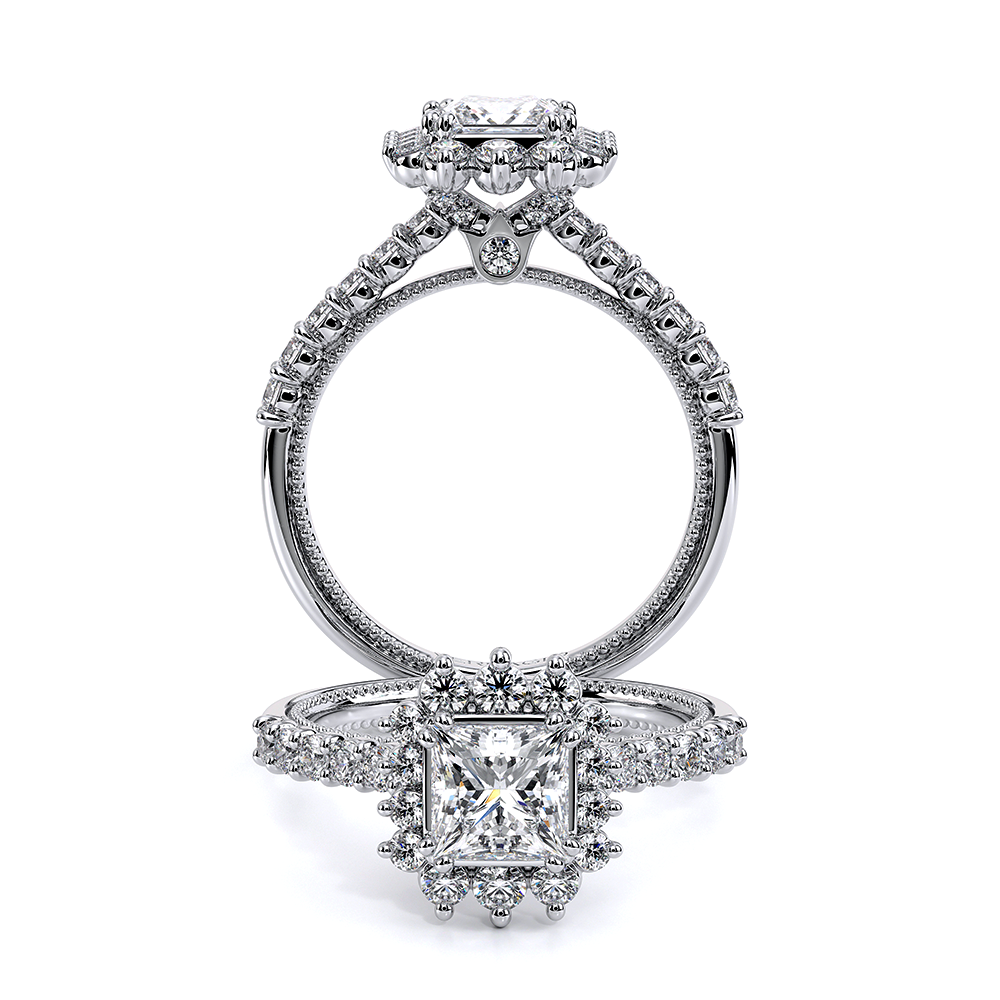 Verragio Halo Princess Engagement Ring