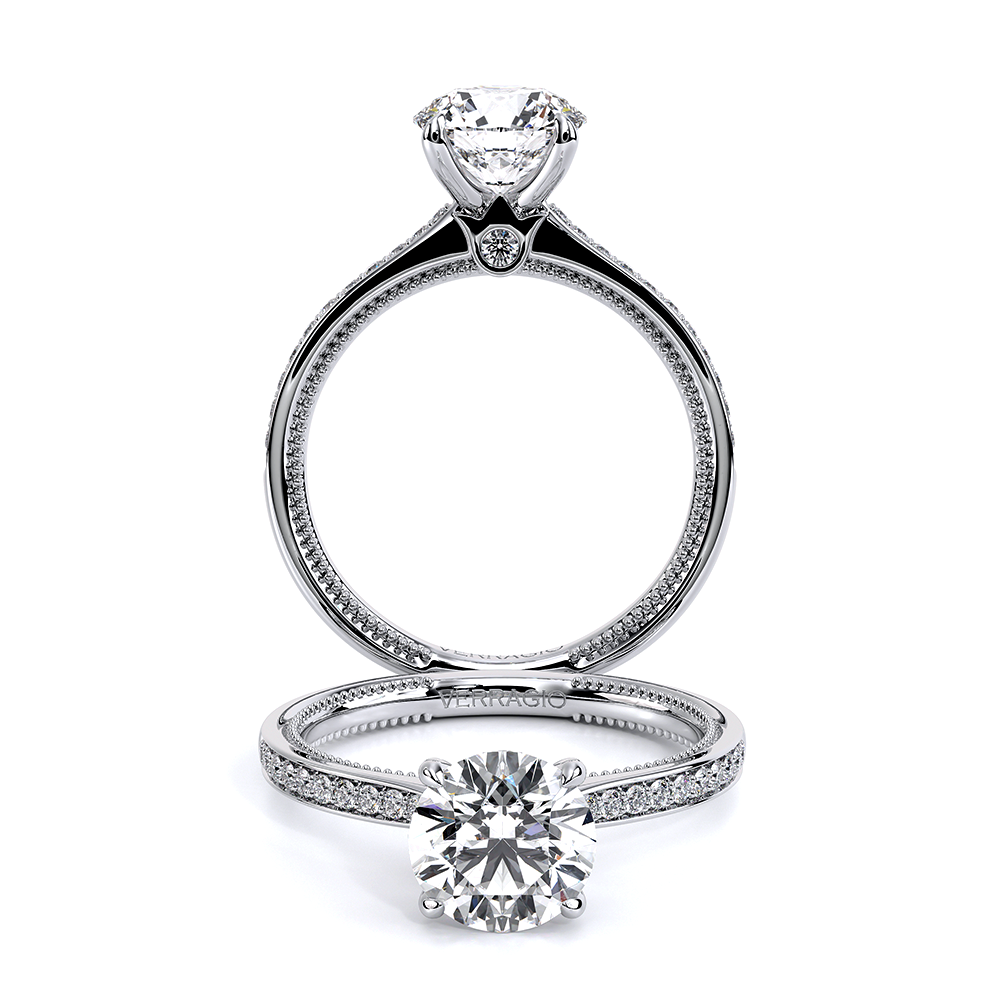 Verragio Pave Round Engagement Ring