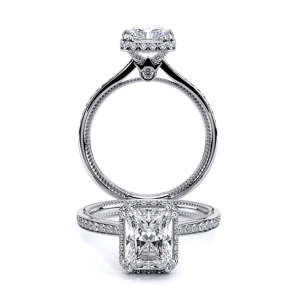 Verragio Solitaire Emerald Engagement Ring