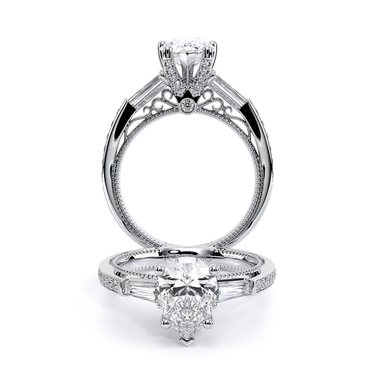 Verragio Three-Stone Pear Engagement Ring