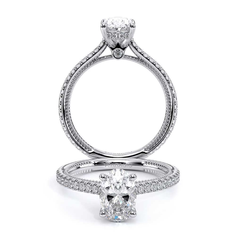 Verragio Pave Oval Engagement Ring