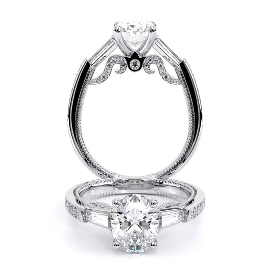 Verragio Three-Stone Oval Engagement Ring