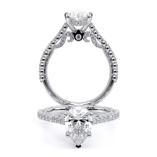 Verragio Pave Pear Engagement Ring