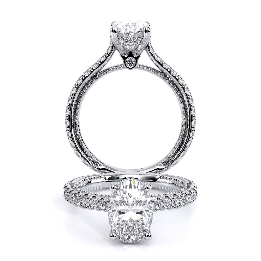Verragio Pave Oval Engagement Ring
