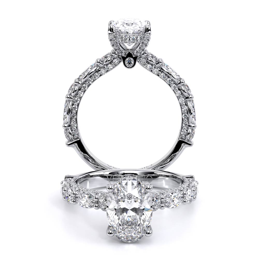 Verragio Pave Oval Engagement Ring