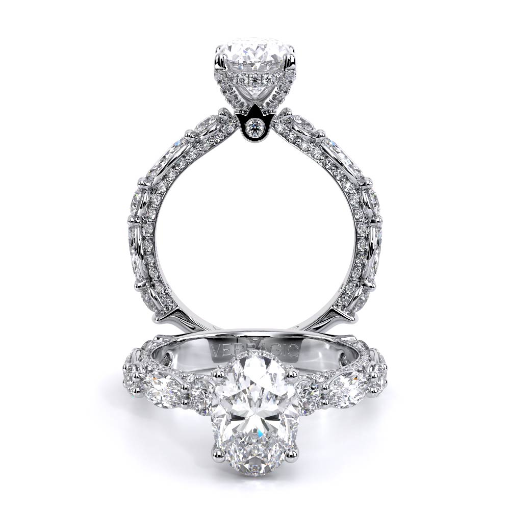Verragio Pave Oval Engagement Ring