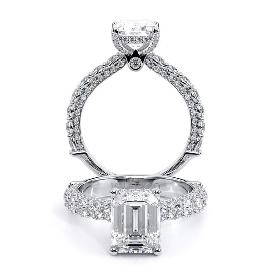 Verragio Pave Emerald Engagement Ring