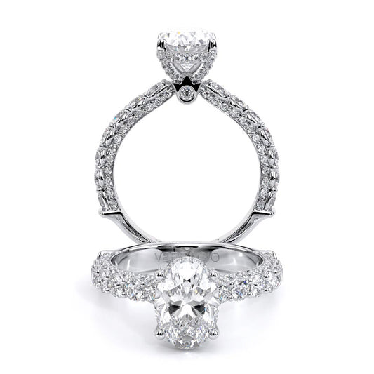 Verragio Pave Oval Engagement Ring