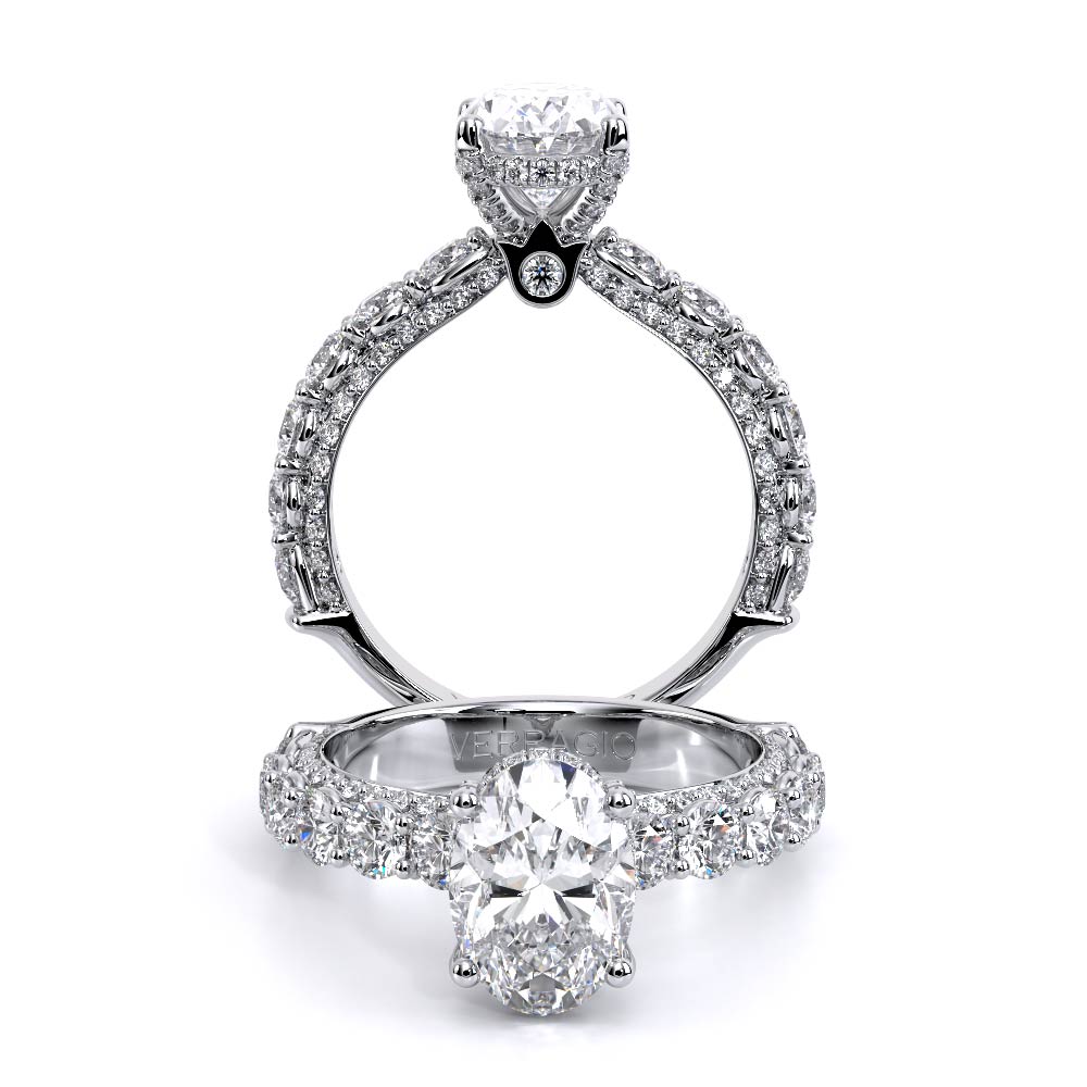 Verragio Pave Oval Engagement Ring