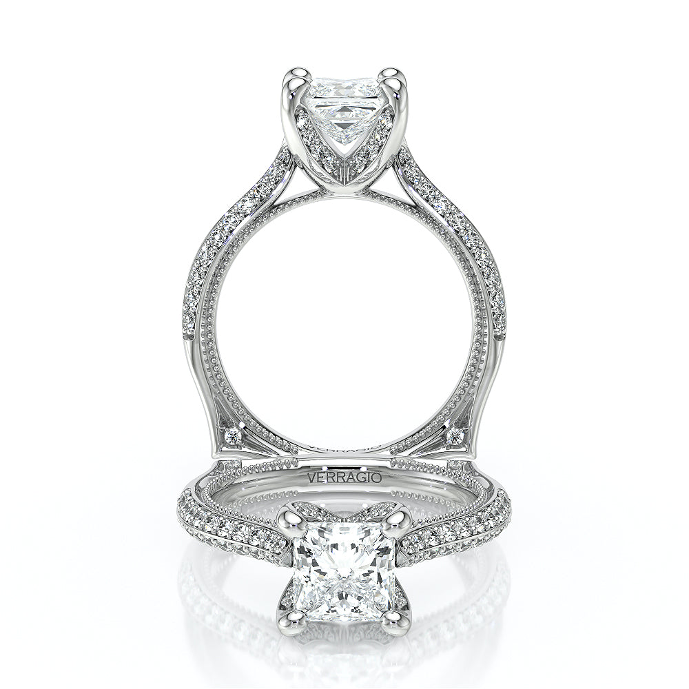 Verragio Halo Princess Engagement Ring