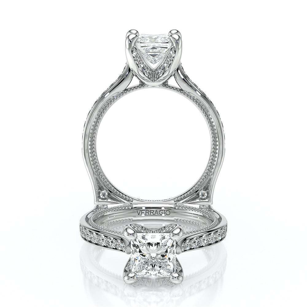 Verragio Halo Princess Engagement Ring