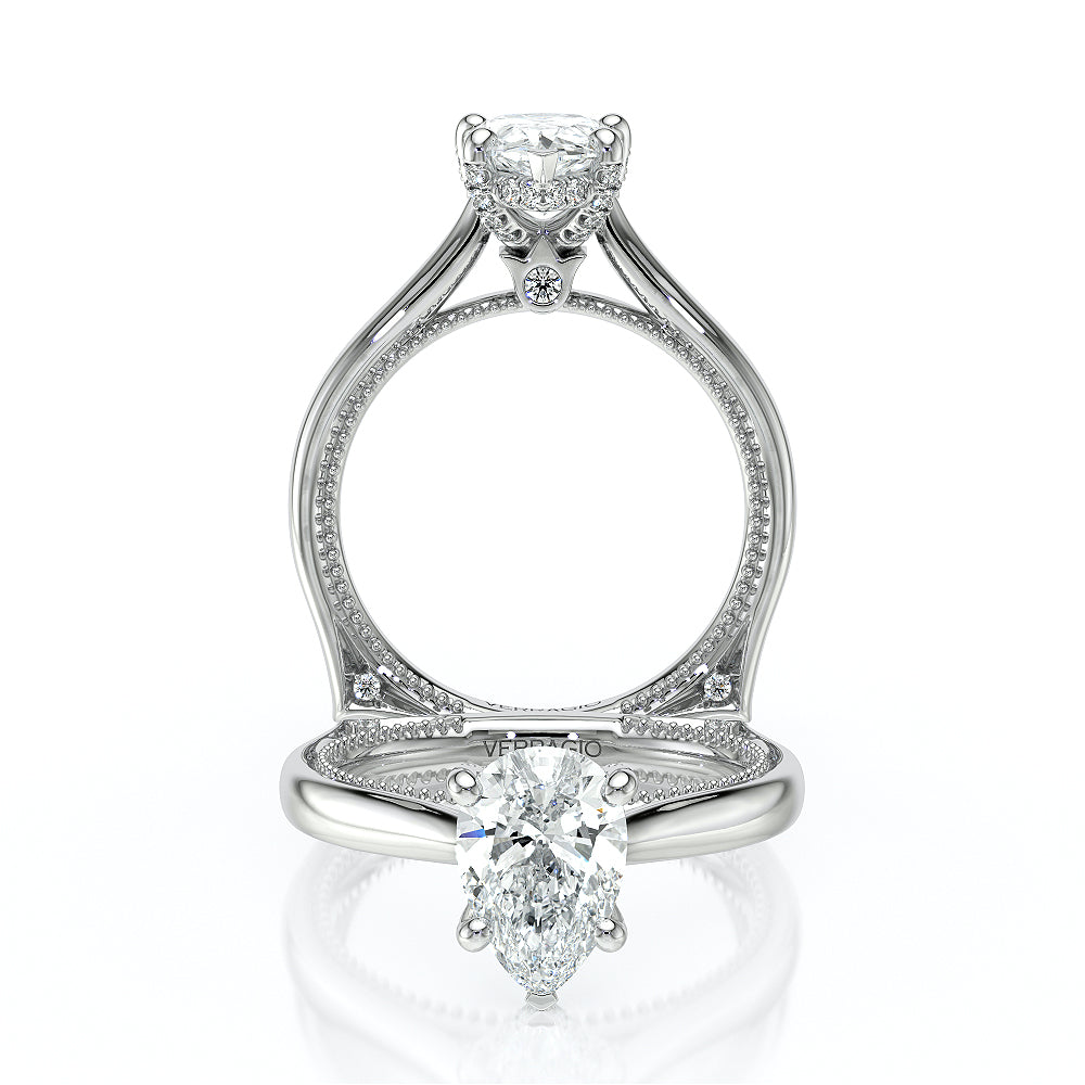 Verragio Halo Pear Engagement Ring