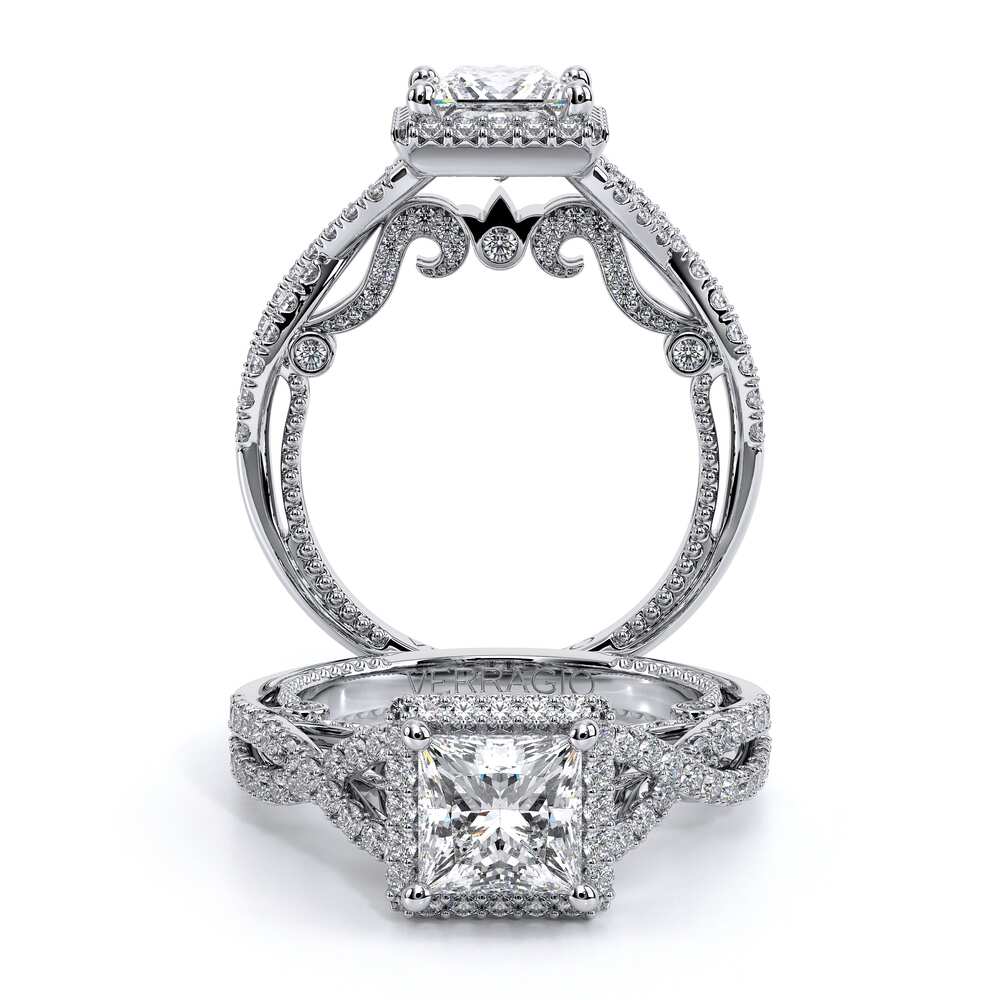 Verragio Halo Princess Engagement Ring