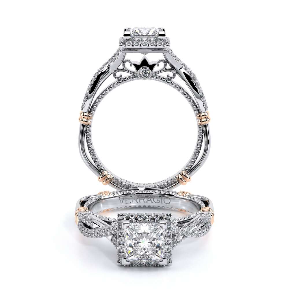 Verragio Halo Princess Engagement Ring