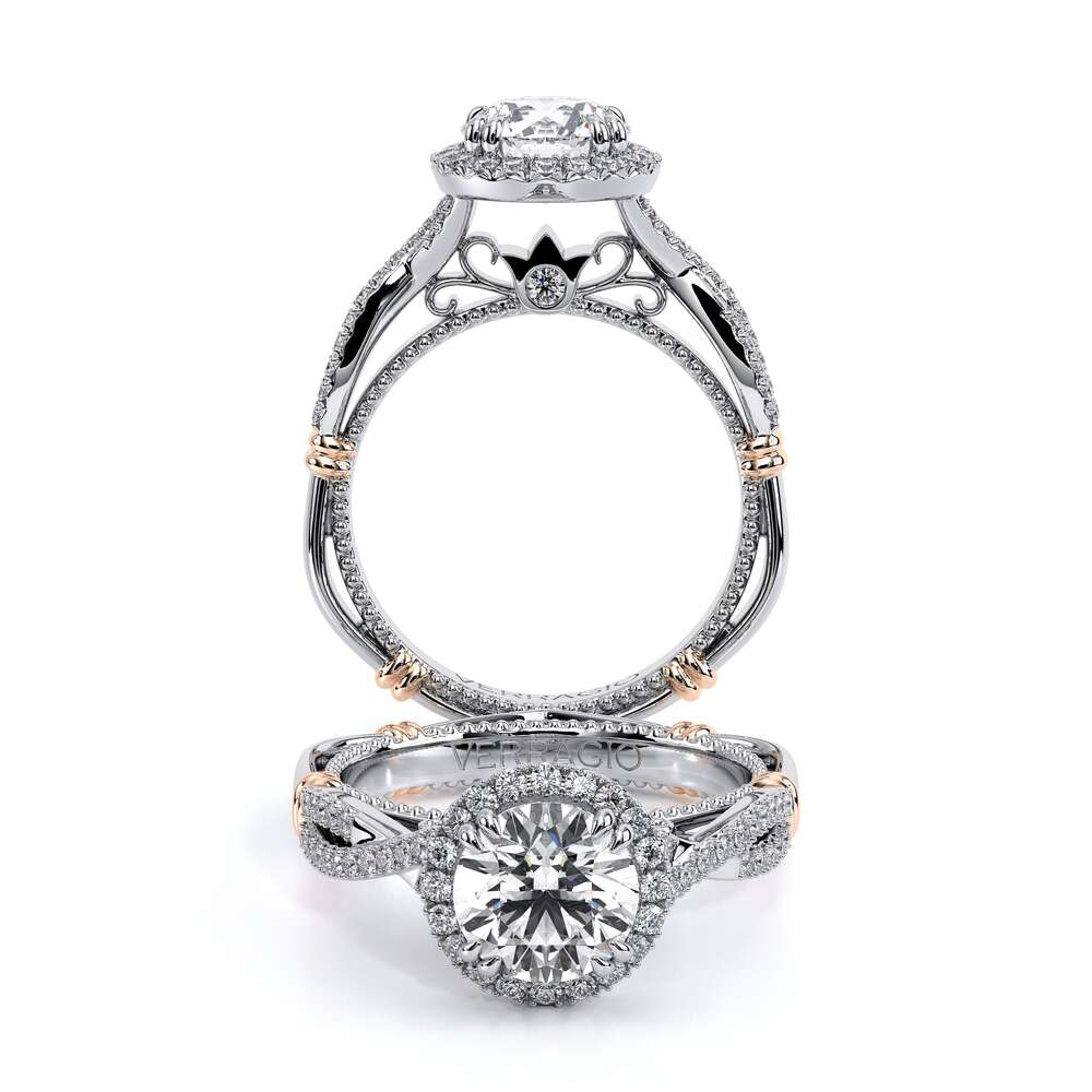 Verragio Halo Round Engagement Ring