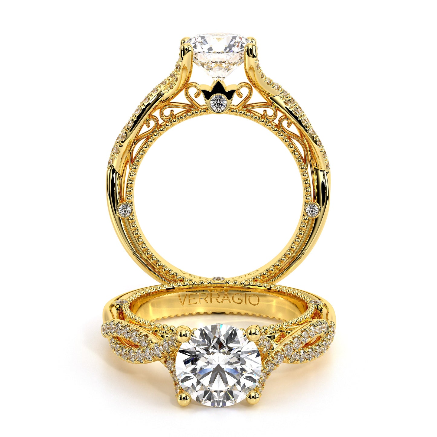 Verragio Vintage Round Engagement Ring