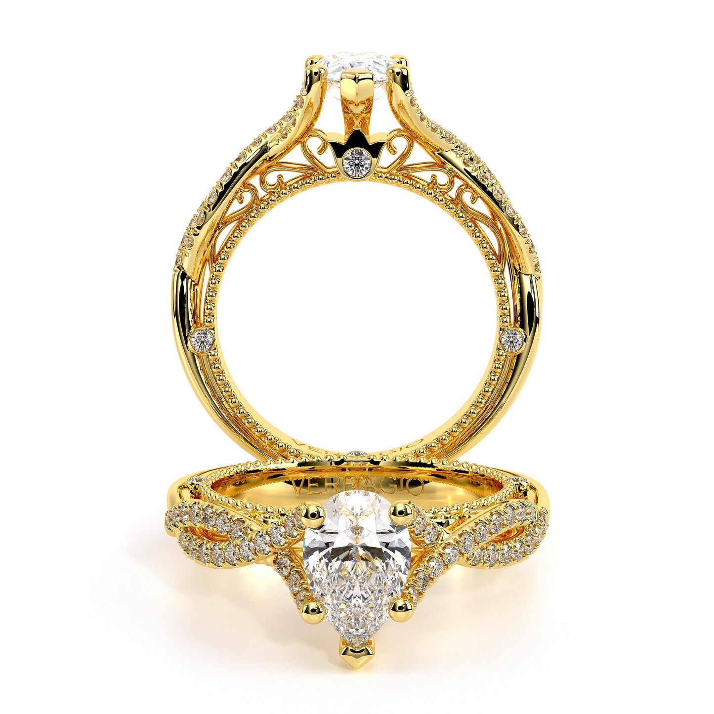 Verragio Vintage Pear Engagement Ring