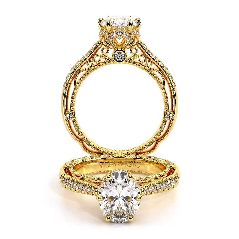 Verragio Pave Oval Engagement Ring