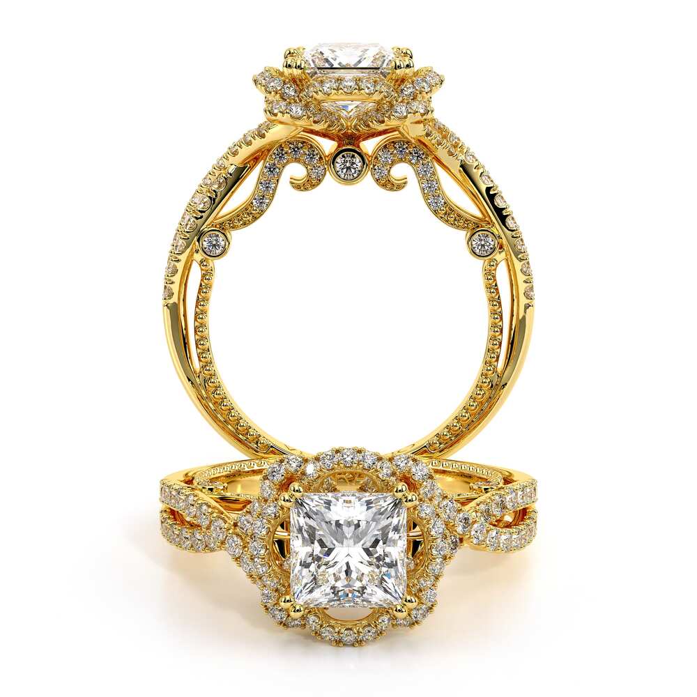 Verragio Halo Princess Engagement Ring