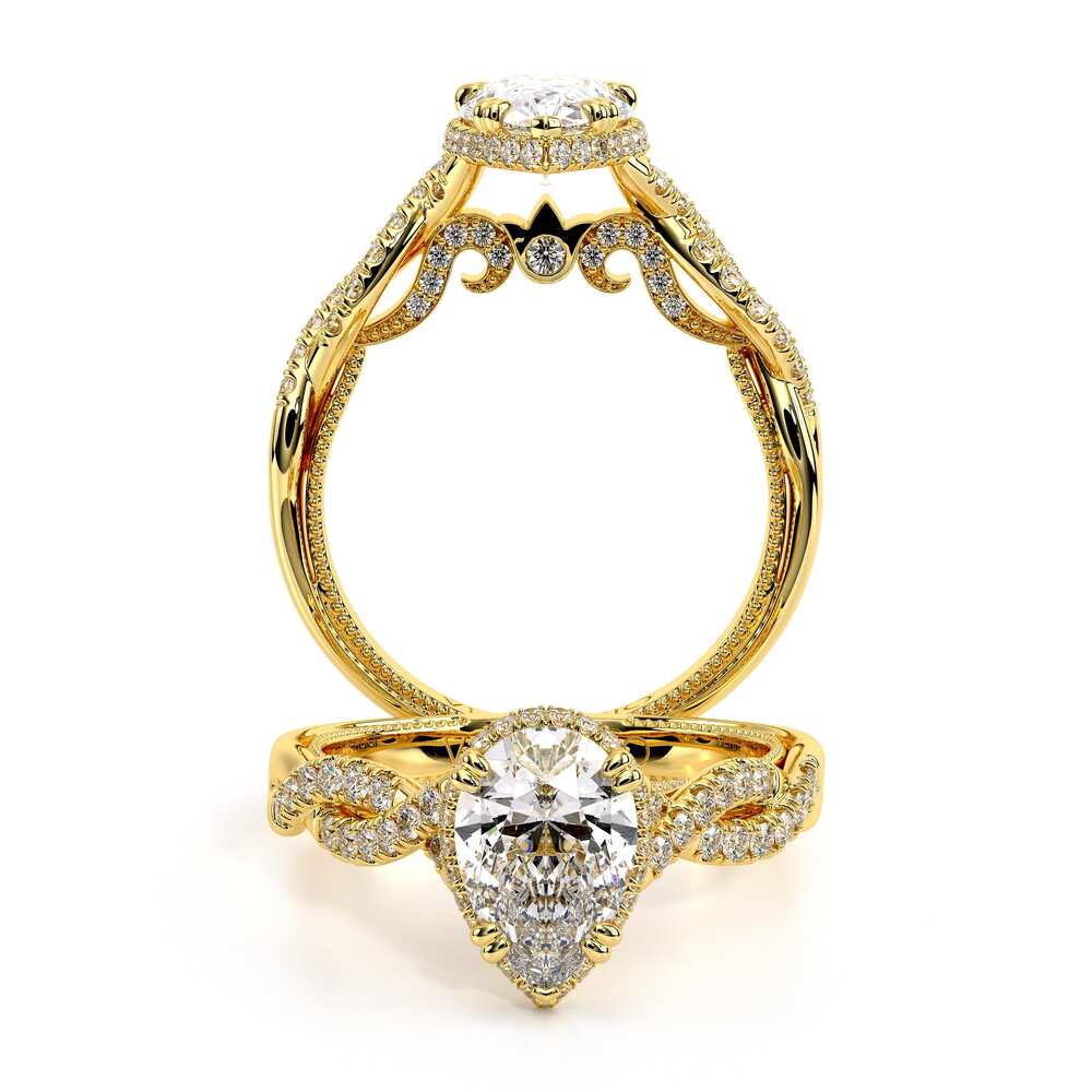 Verragio Halo Pear Engagement Ring