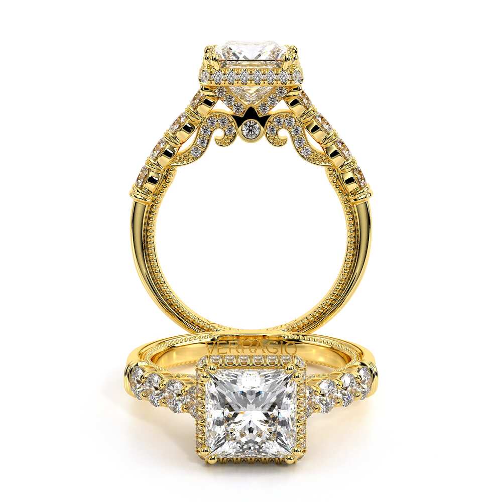 Verragio Halo Princess Engagement Ring