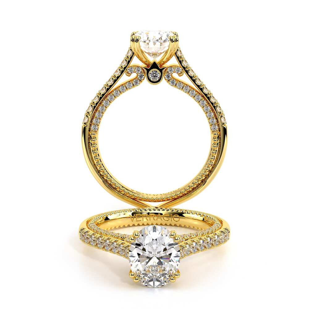 Verragio Pave Oval Engagement Ring