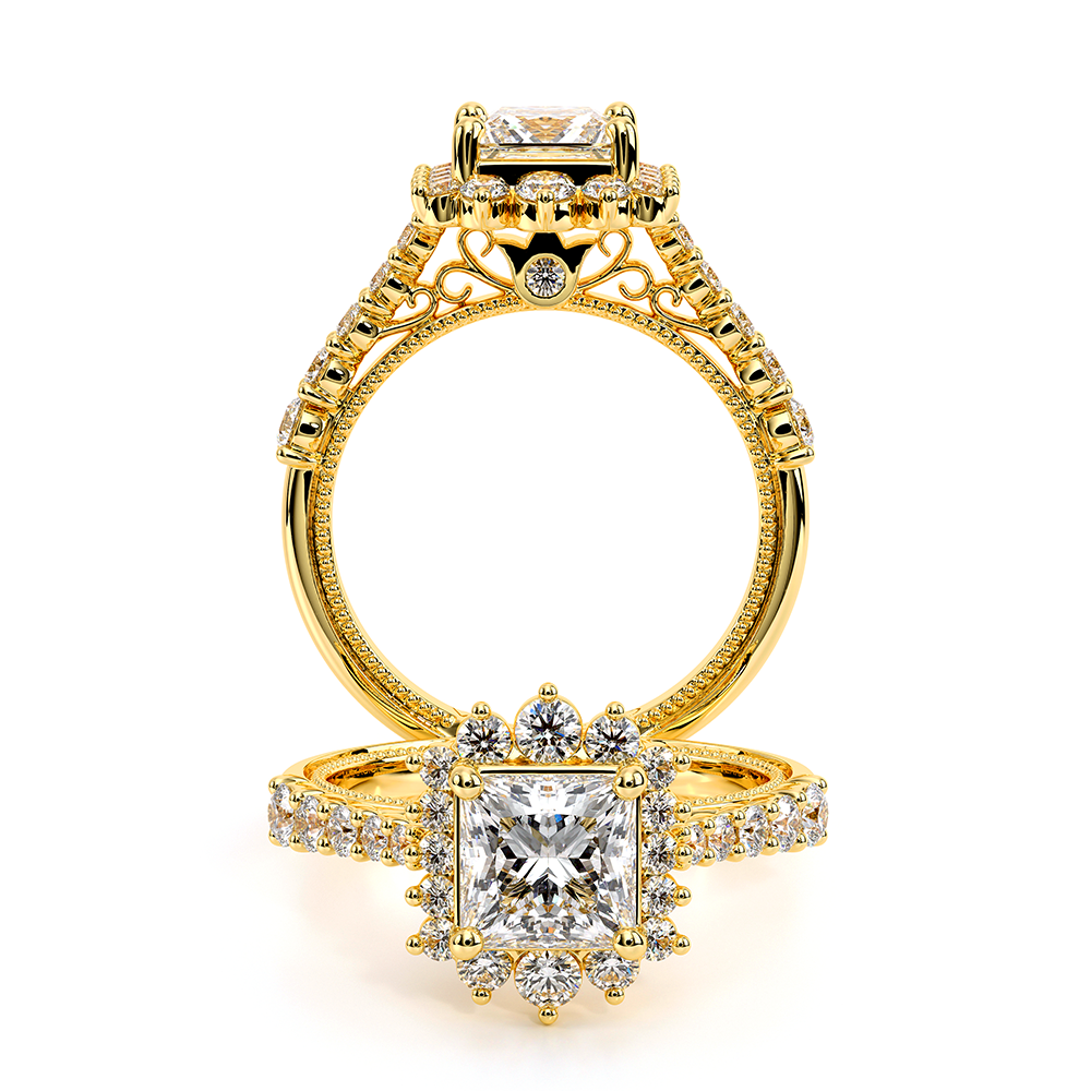 Verragio Halo Princess Engagement Ring