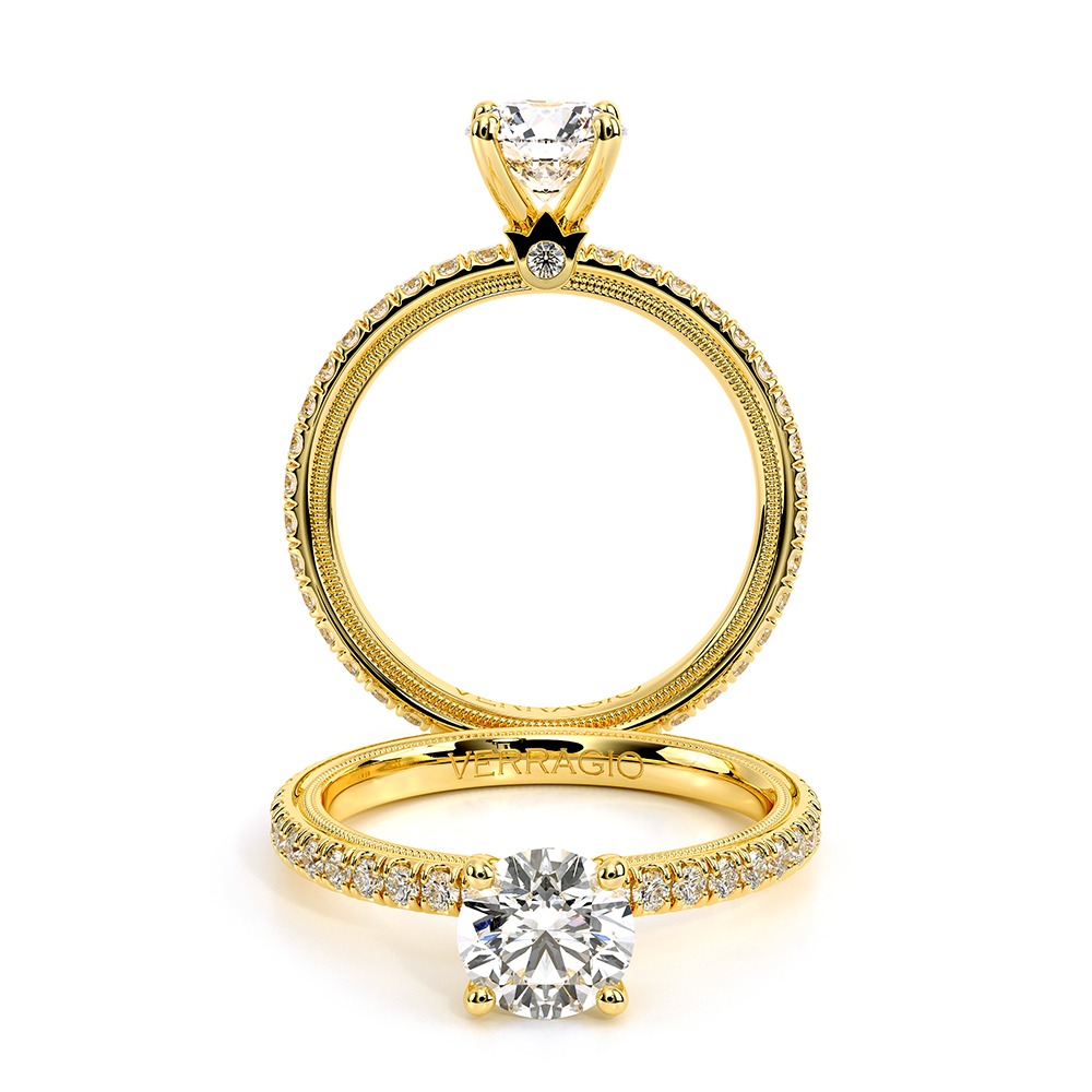 Verragio Pave Round Engagement Ring