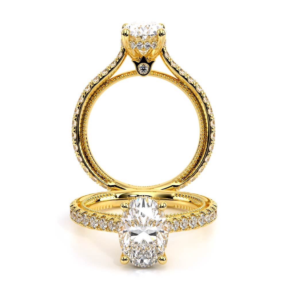 Verragio Pave Oval Engagement Ring